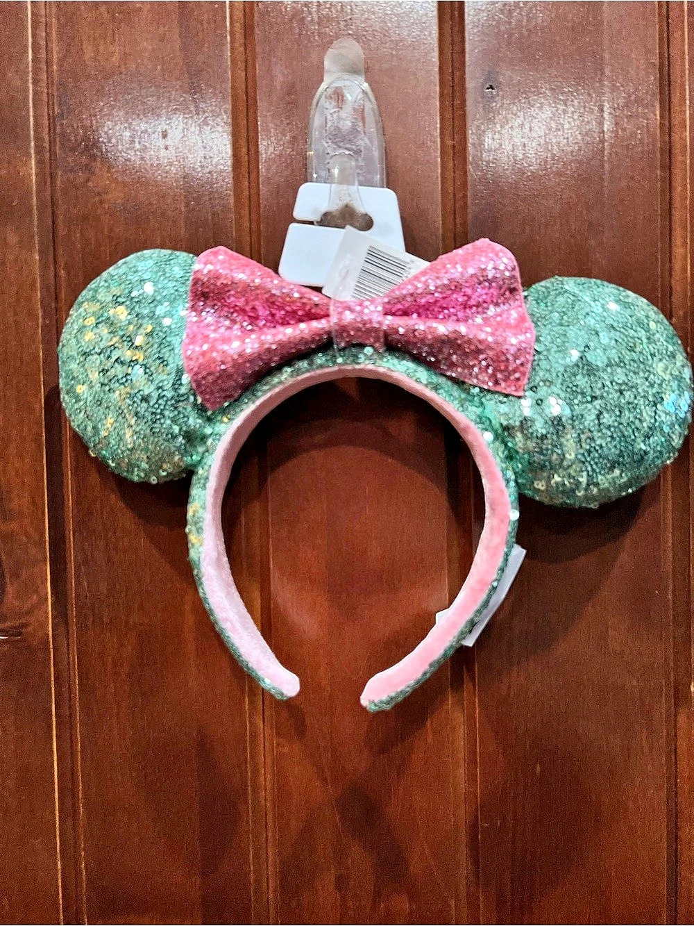 Disney Sugar Rush Minnie Mouse Sequined Ear Headband Sequin Ear Headband Green &